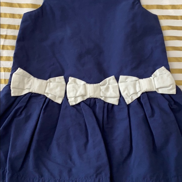 JANIE AND JACK BLUE DRESS WITH RIBBONS - Picture 2 of 4